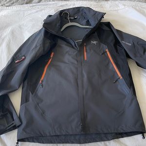 Arc’teryx ski and snowboard shell.   With avalanche rescue system